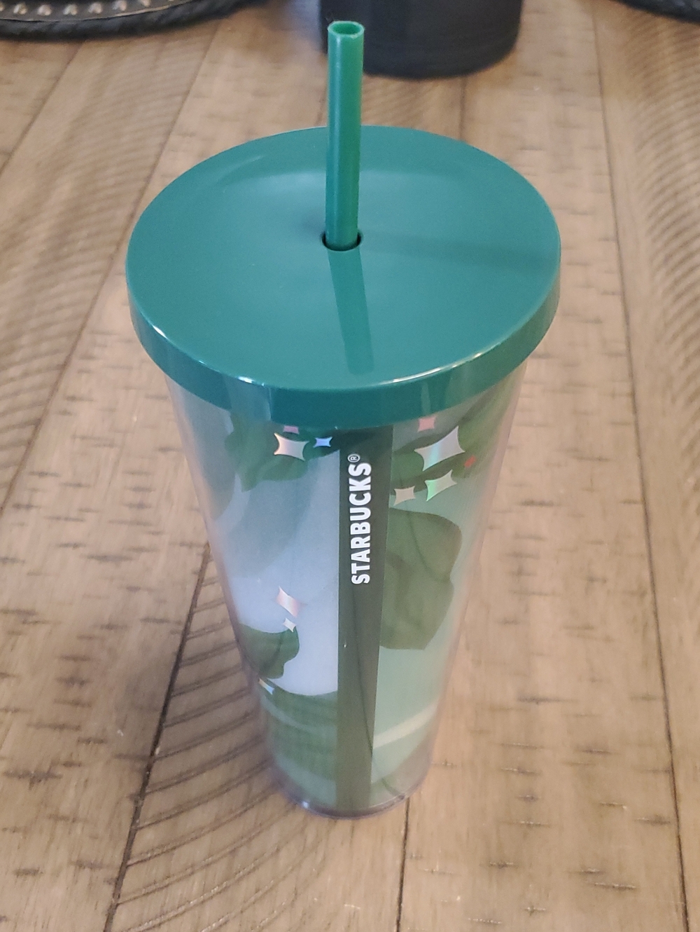 Starbucks Dark Green Lid and Straw Ombre Green Tumbler